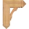 Ekena Millwork Olympic Arts and Crafts Smooth Bracket w/ Offset Brace, Western Red Cedar, 7 1/2"W x 18"D x 22"H BKT0806X18X22OLY03SWR - alternate 3
